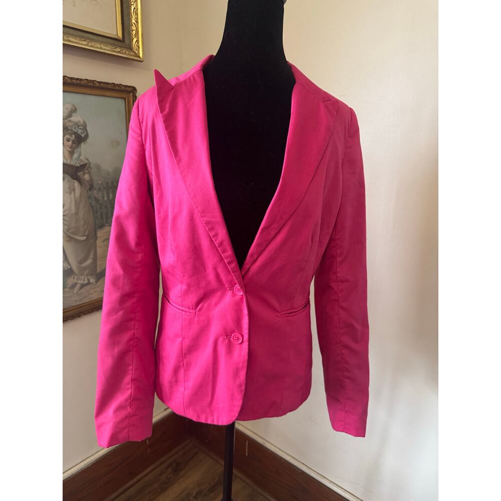 Groggy by JBC Pink Blazer Medium Tailored Two Button Fitted Jacket